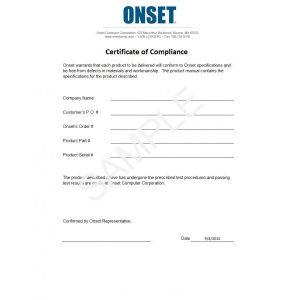 Compliance Certification